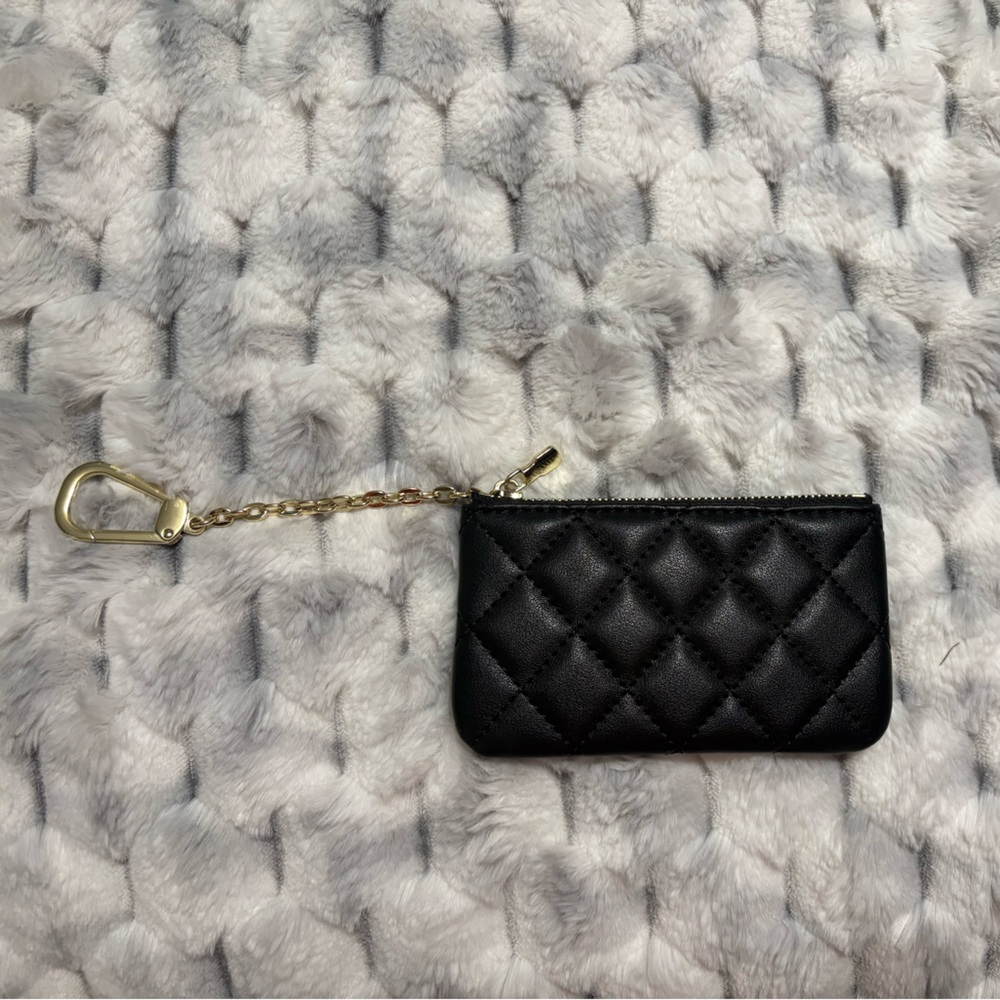 Elegant Black Quilted Wallet
